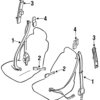 Lap & Shoulder Belt - Infiniti (868844L700)