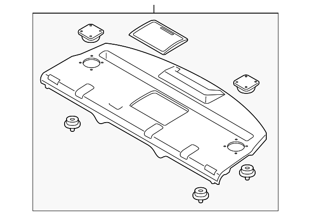 Pkg Tray Trim - Infiniti (79910-4AP5A) 2 Pkg Tray Trim - Infiniti (79910-4AP5A)