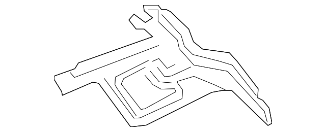 Rear Pillar, Inner Right - Infiniti (G66D0-5NAMA) 2 Rear Pillar, Inner Right - Infiniti (G66D0-5NAMA)