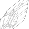 Front Door Finisher Assembly, Left - Infiniti (809A1-9NP1A)