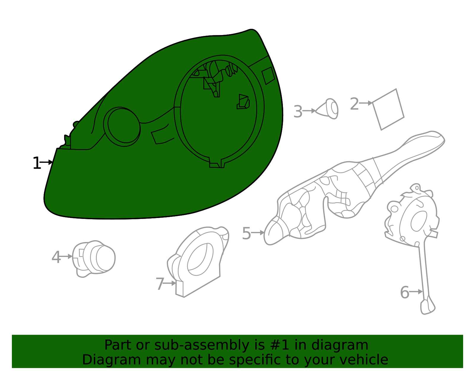 Steering Column Cover - Infiniti (48470-5NA0B) 3 Steering Column Cover - Infiniti (48470-5NA0B)