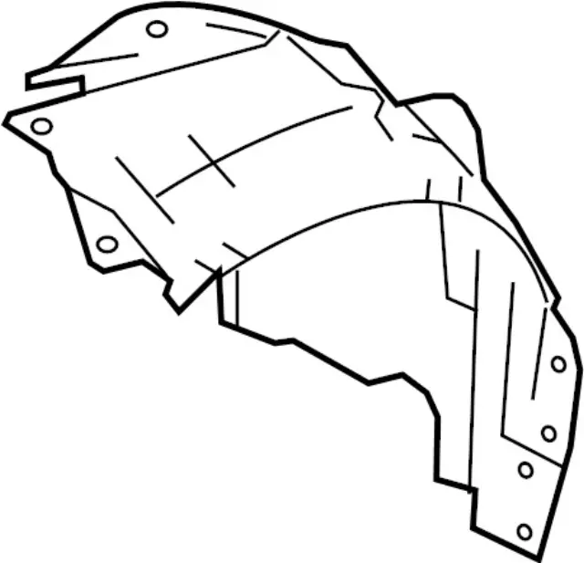 Front Fender Protector, Right - Infiniti (63840-4GA0A) 1 Front Fender Protector, Right - Infiniti (63840-4GA0A)