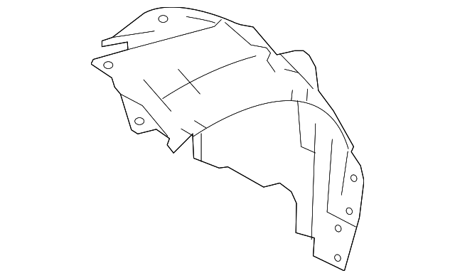 Front Fender Protector, Right - Infiniti (63840-4GA0A) 2 Front Fender Protector, Right - Infiniti (63840-4GA0A)