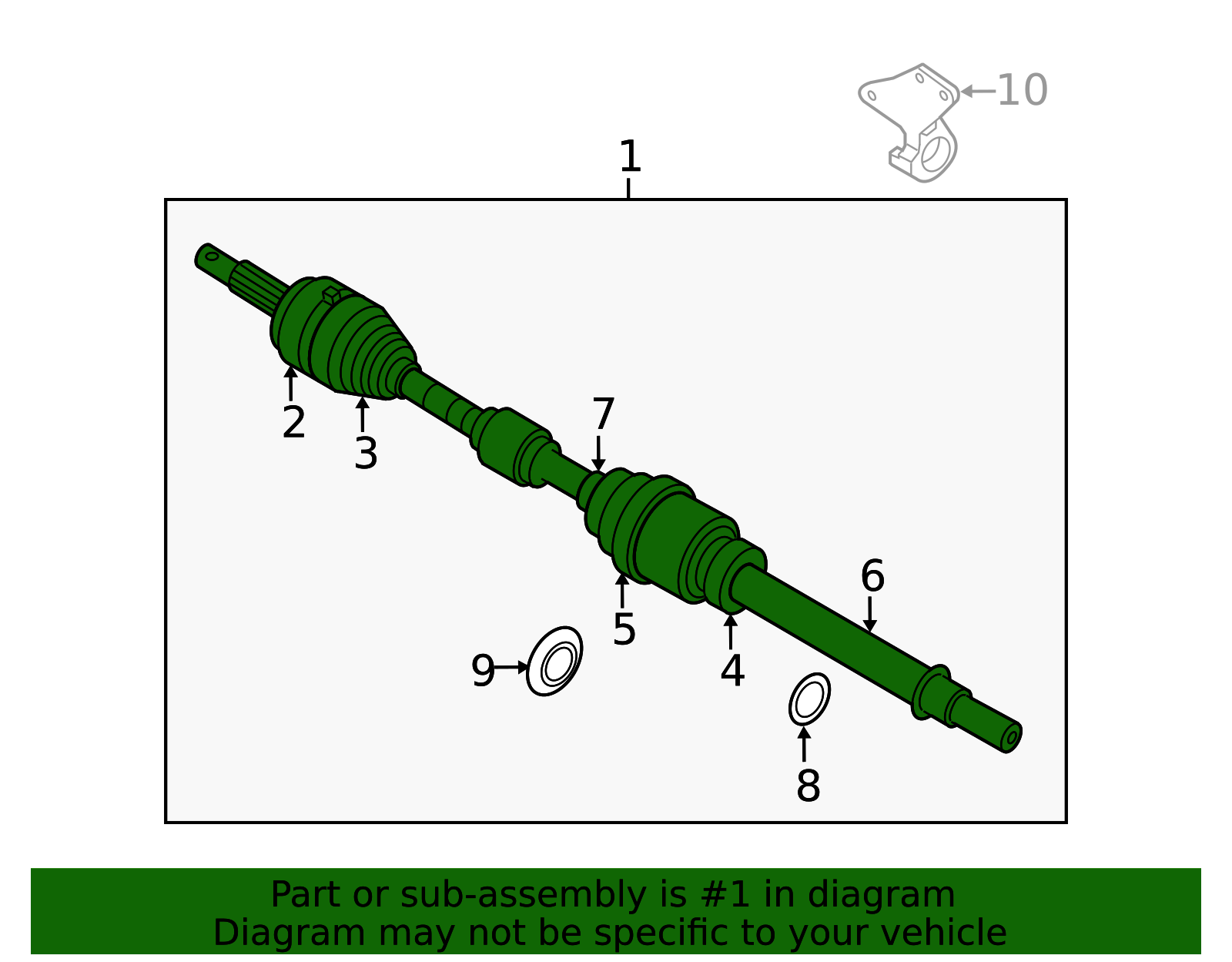 Axle Assembly - Infiniti (391003JT3A)