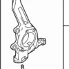 Steering Knuckle - Infiniti (40014AL55J) 4 Steering Knuckle - Infiniti (40014AL55J)