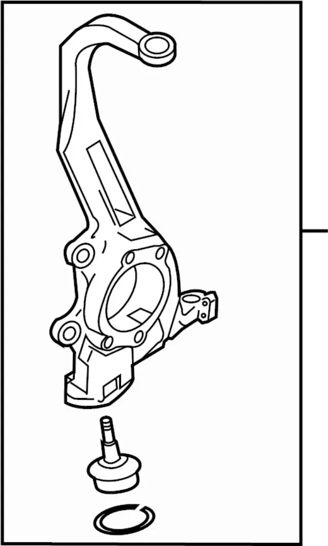 Steering Knuckle - Infiniti (40014AL55J)