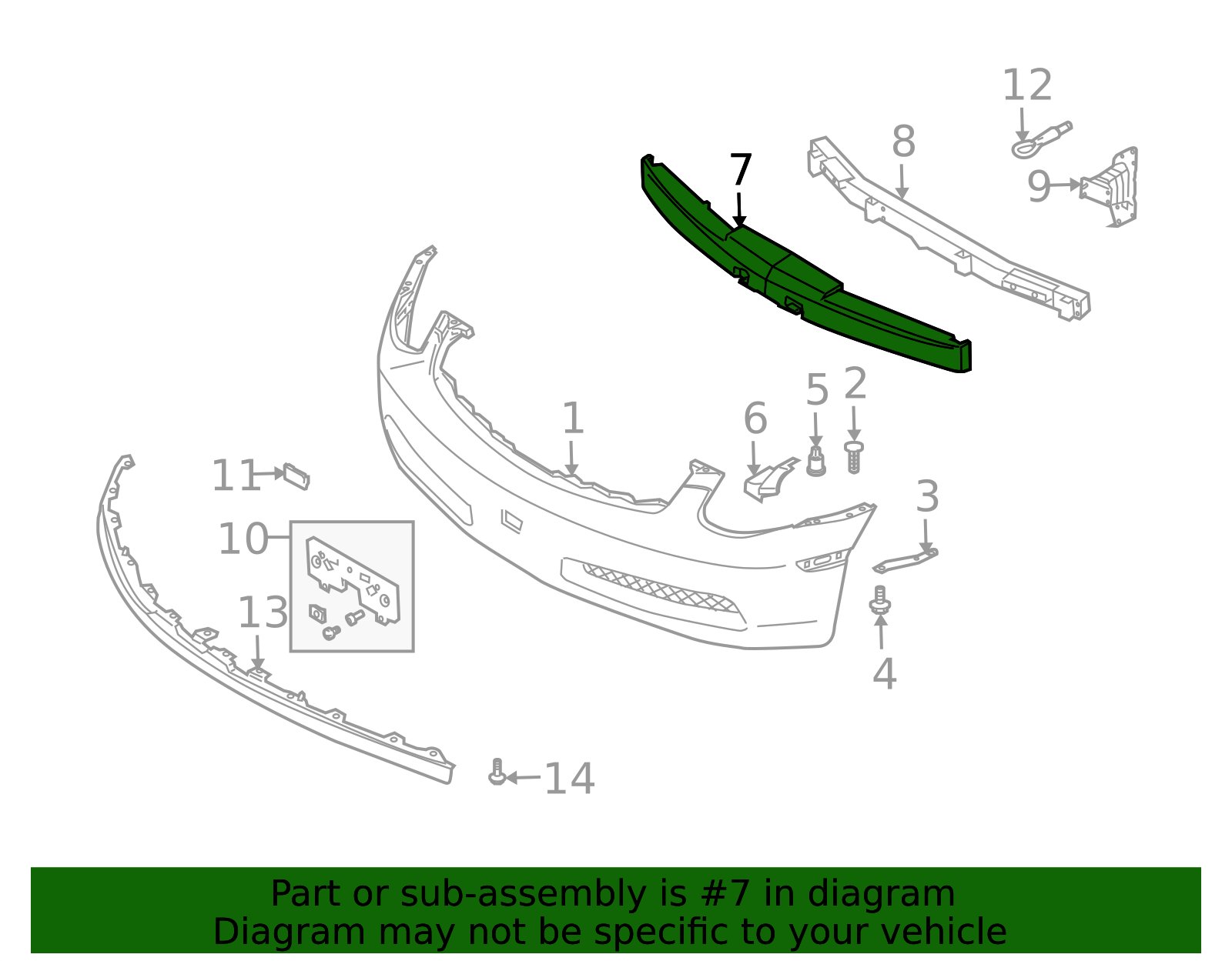 Bumper Impact Absorber - Infiniti (62090-AM800) 3 Bumper Impact Absorber - Infiniti (62090-AM800)
