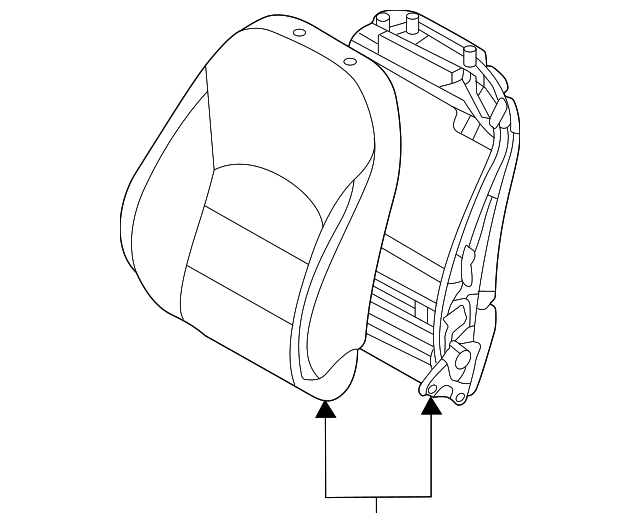 Seat Back Assembly - Infiniti (87650-5VG3E) 2 Seat Back Assembly - Infiniti (87650-5VG3E)