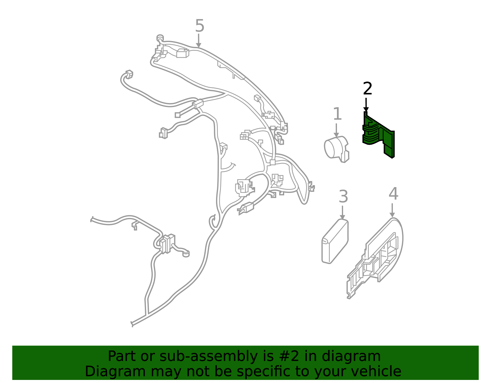 Parking Aid Sensor Housing - Infiniti (28533-5DB7E) 3 Parking Aid Sensor Housing - Infiniti (28533-5DB7E)