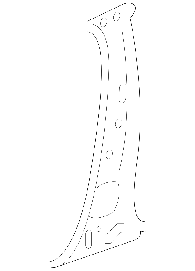 Center Pillar Assembly, Inner Left-Hand - Infiniti (G6531-5DAMA) 1 Center Pillar Assembly, Inner Left-Hand - Infiniti (G6531-5DAMA)