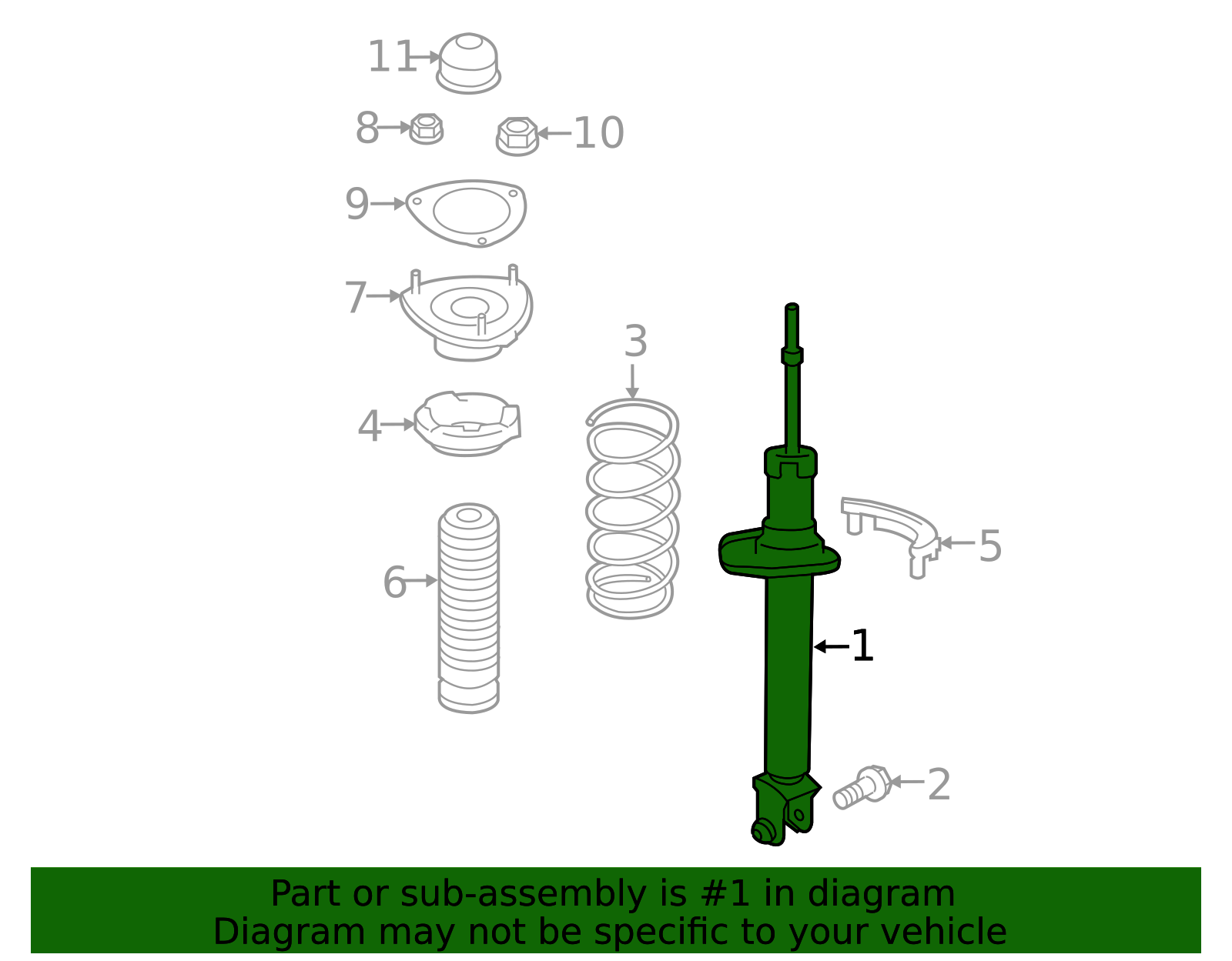 Value Advantage™ COMPLETE SHOCK SPRING AND MOUNT ASSY REAR - Infiniti (E6A10-5UT1KNW) 4 Value Advantage™ COMPLETE SHOCK SPRING AND MOUNT ASSY REAR - Infiniti (E6A10-5UT1KNW)