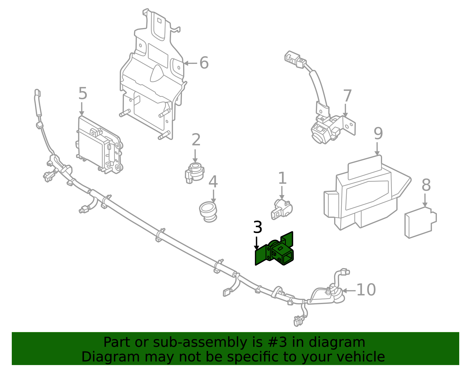 Parking Aid Sensor Housing - Infiniti (28533-9NX9D) 2 Parking Aid Sensor Housing - Infiniti (28533-9NX9D)