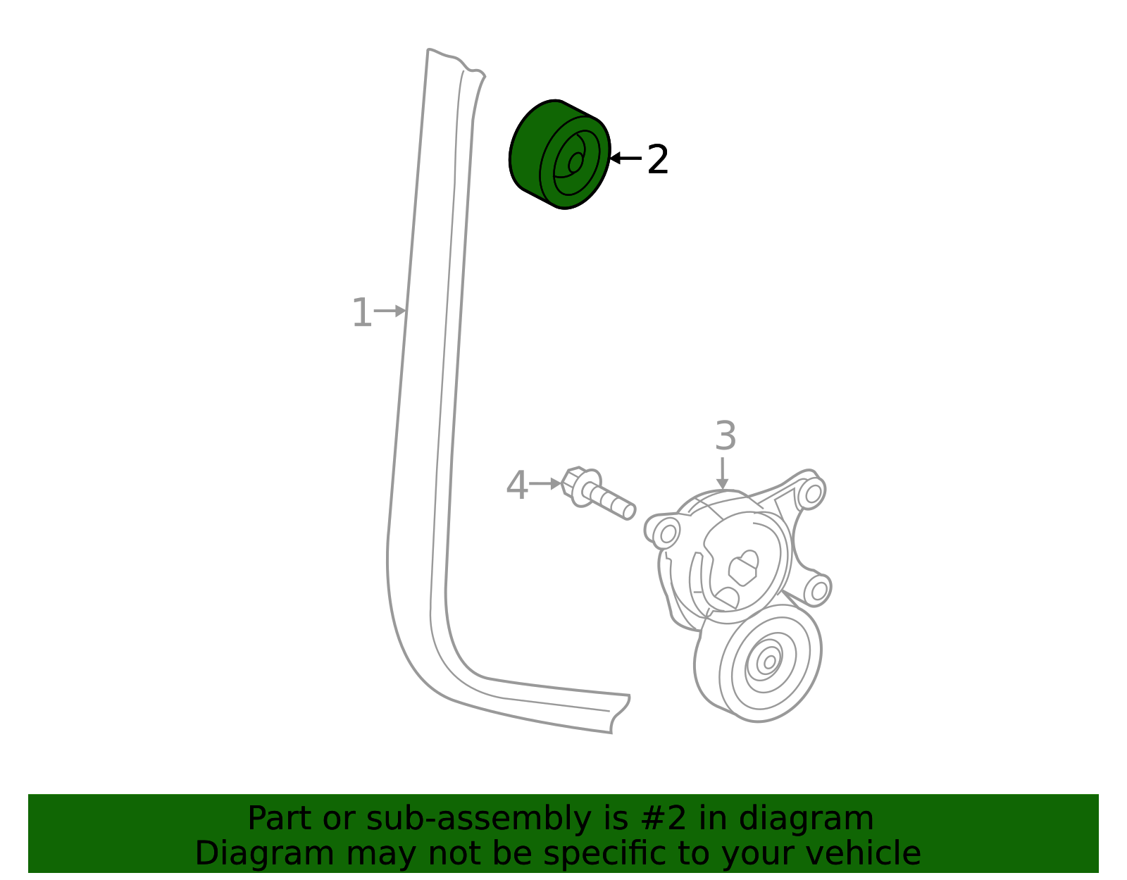 Idler Pulley - Infiniti (11927HG00C) 2 Idler Pulley - Infiniti (11927HG00C)