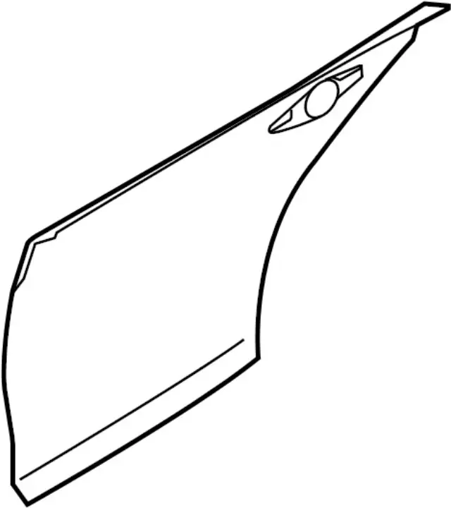 Rear Door Outer Panel, Left - Infiniti (H2153-4GAMA) 1 Rear Door Outer Panel, Left - Infiniti (H2153-4GAMA)