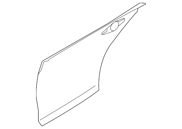 Rear Door Outer Panel, Left - Infiniti (H2153-4GAMA) 2 Rear Door Outer Panel, Left - Infiniti (H2153-4GAMA)