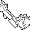 Foot Duct Assembly - Infiniti (27126-1MA0A)