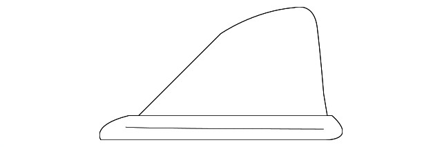 Radio Antenna Cover - Infiniti (282289NF0E) 4 Radio Antenna Cover - Infiniti (282289NF0E)