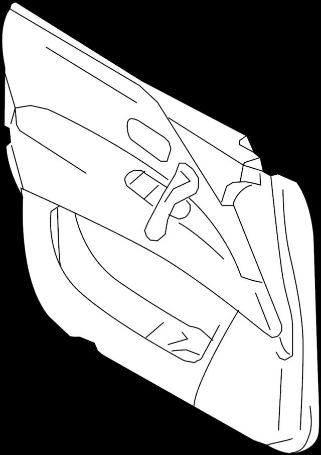 Door Interior Trim Panel - Infiniti (80900-6GW1B) 1 Door Interior Trim Panel - Infiniti (80900-6GW1B)