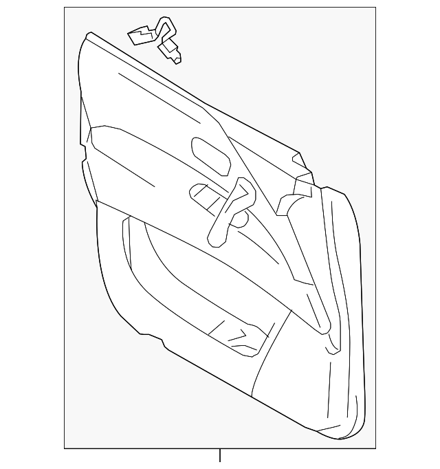 Door Interior Trim Panel - Infiniti (80900-6GW1B) 2 Door Interior Trim Panel - Infiniti (80900-6GW1B)