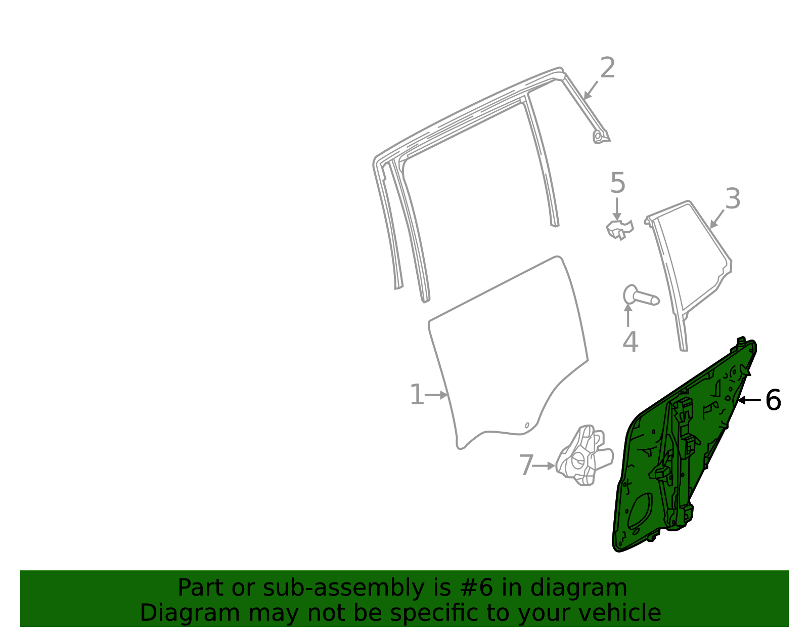 Window Regulator - Infiniti (82721-5DM0A) 3 Window Regulator - Infiniti (82721-5DM0A)