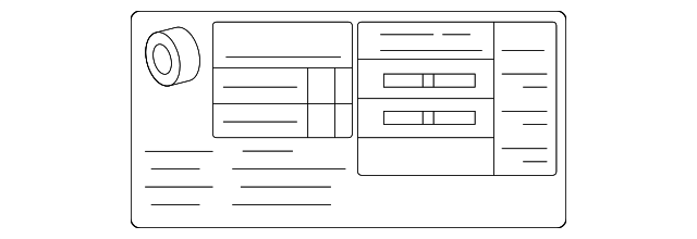 Tire Information Label - Infiniti (990906TA0A)
