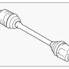Axle Assembly - Infiniti (39101-4HK1A) 6 Axle Assembly - Infiniti (39101-4HK1A)