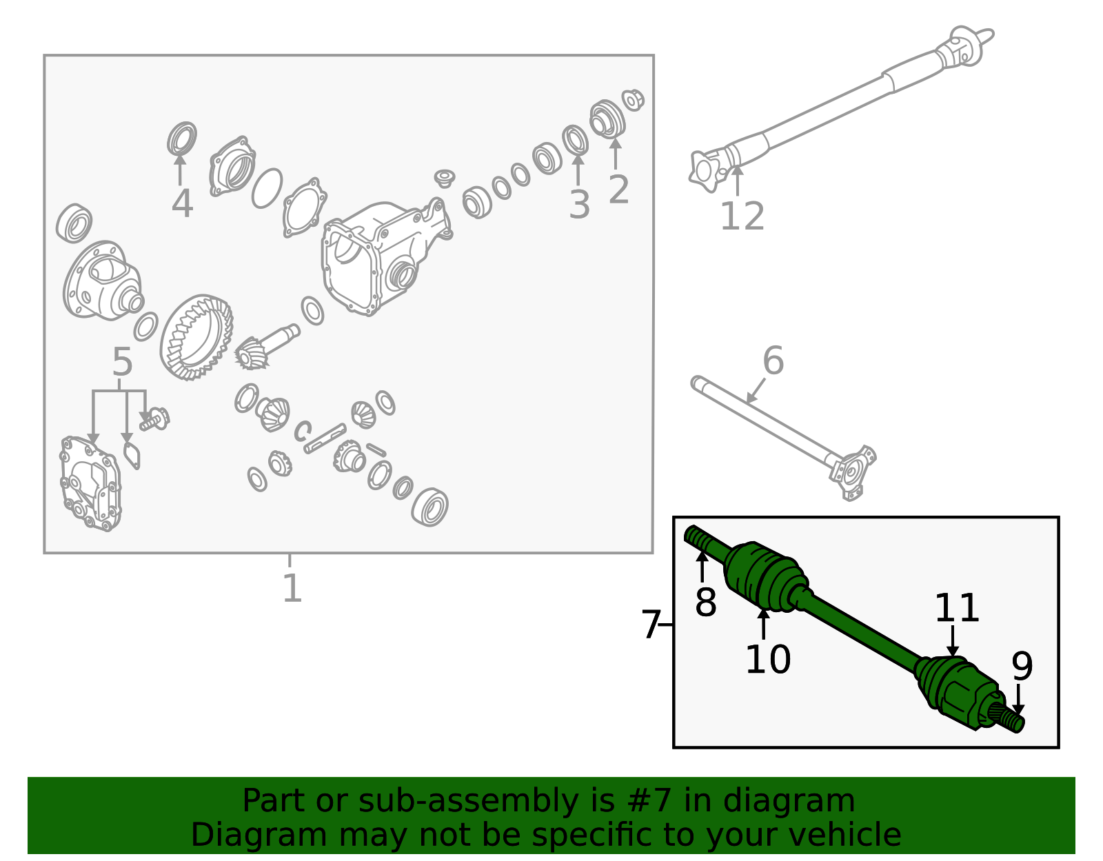Axle Assembly - Infiniti (39101-4HK1A) 2 Axle Assembly - Infiniti (39101-4HK1A)