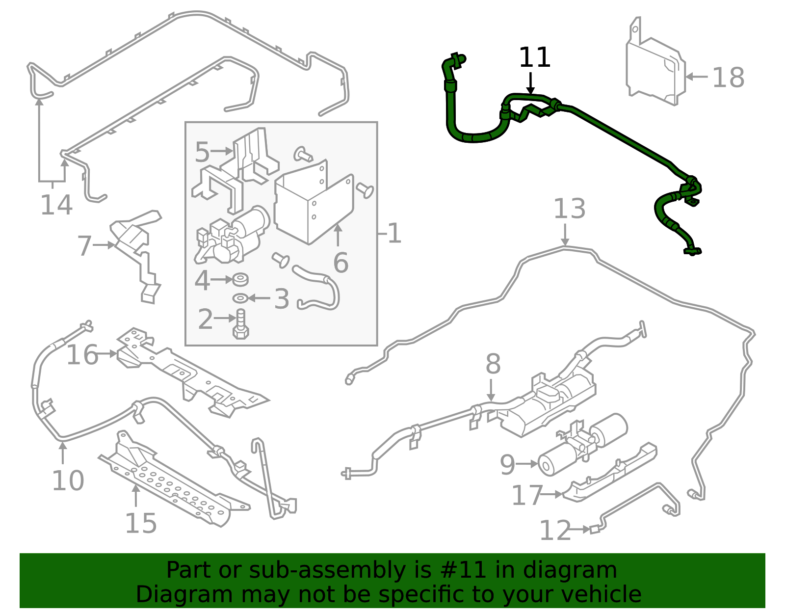 Air Suspension Compressor Line - Infiniti (52502-6JE0A) 3 Air Suspension Compressor Line - Infiniti (52502-6JE0A)