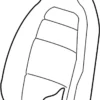Seat Back Cushion Cover - Infiniti (87620-5DD0A) 2 Seat Back Cushion Cover - Infiniti (87620-5DD0A)