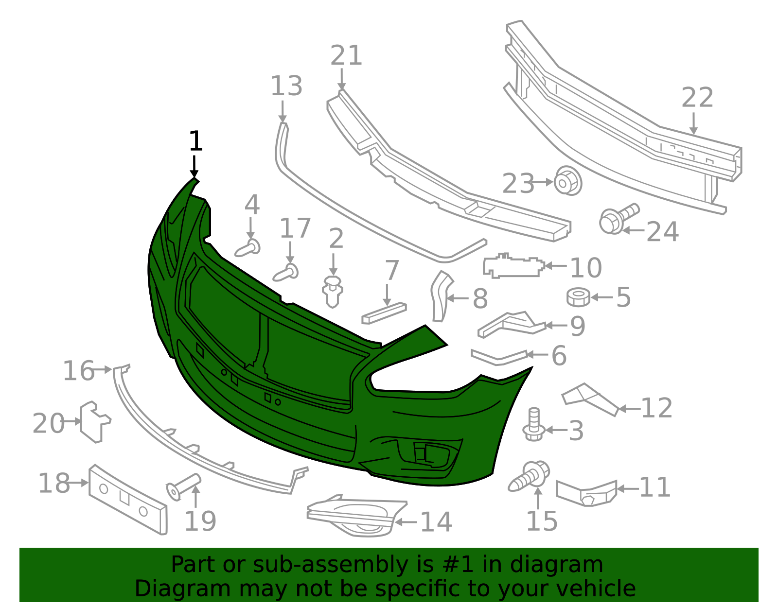 Bumper Cover - Infiniti (62022-4AM1H) 3 Bumper Cover - Infiniti (62022-4AM1H)