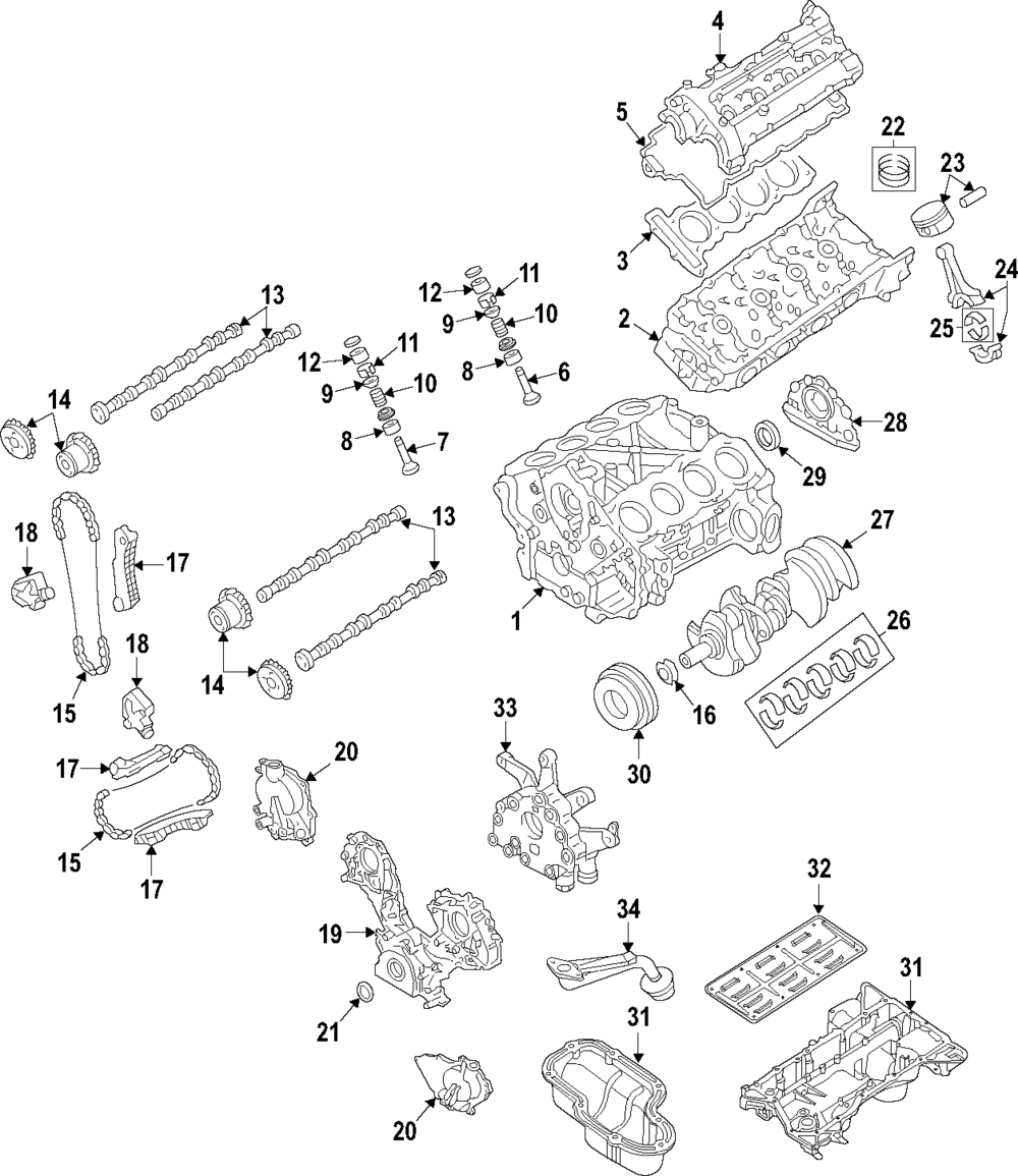 Cylinder Head - Infiniti (11090-1MC2A) 1 Cylinder Head - Infiniti (11090-1MC2A)