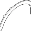 Front Left Fillet Moulding - Infiniti (63861-6SA0A) 6 Front Left Fillet Moulding - Infiniti (63861-6SA0A)