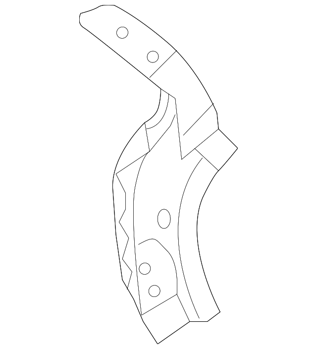 Back Pillar Assembly, Left - Infiniti (G7651-9NFMB) 1 Back Pillar Assembly, Left - Infiniti (G7651-9NFMB)