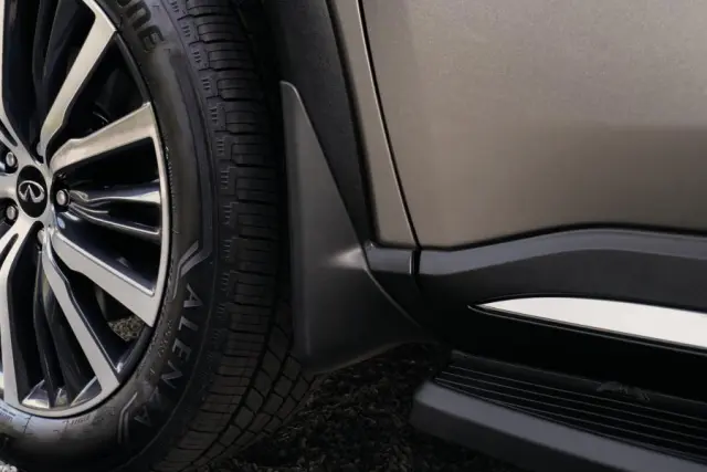 Front Splash Guards (Mineral Black) - Infiniti (T99J2-7JA1A) 1 Front Splash Guards (Mineral Black) - Infiniti (T99J2-7JA1A)