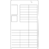 Fuse Box Label - Infiniti (24313-4GA0A) 2 Fuse Box Label - Infiniti (24313-4GA0A)
