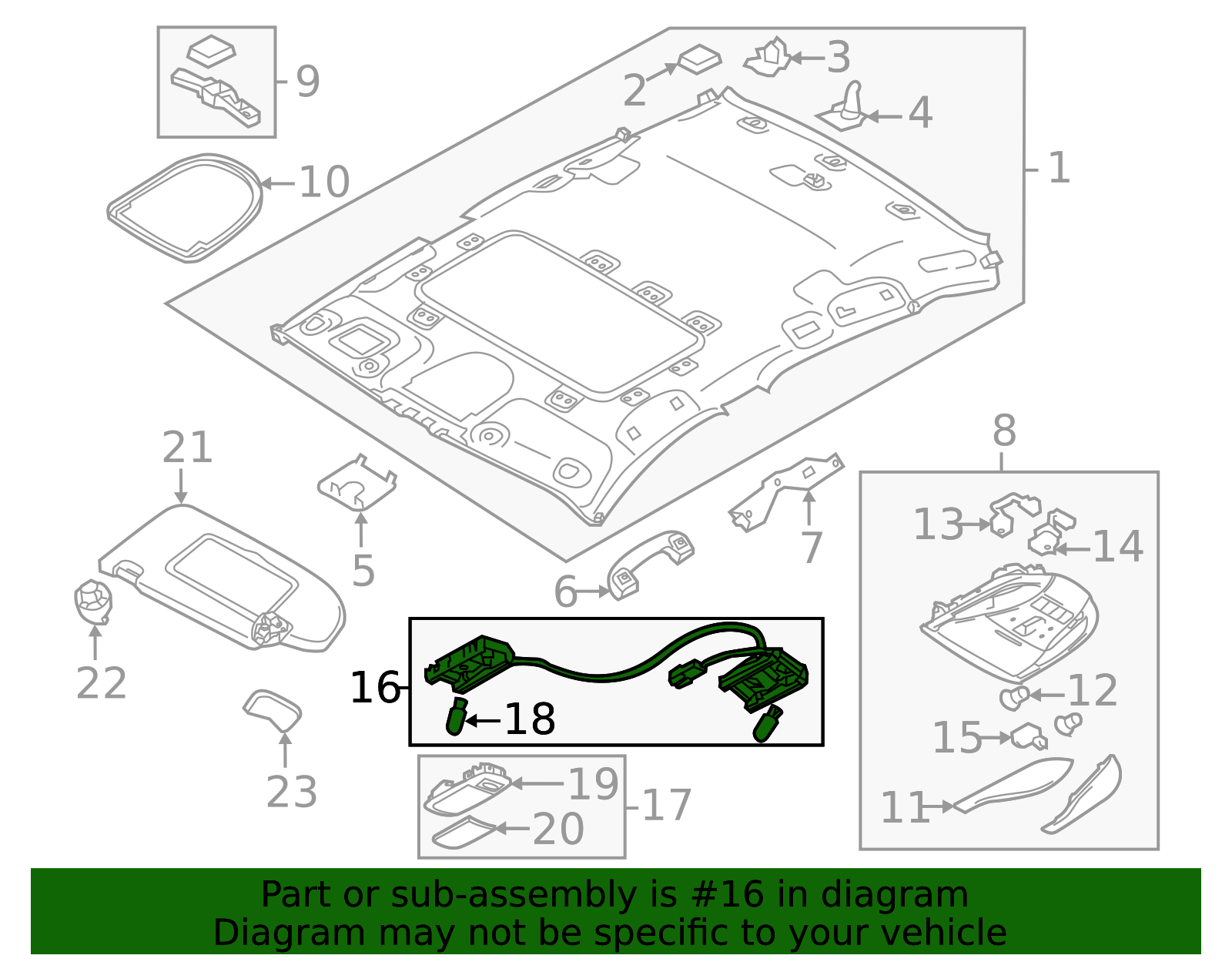 Reading Lmp Assembly - Infiniti (26460-1ME0A) 4 Reading Lmp Assembly - Infiniti (26460-1ME0A)