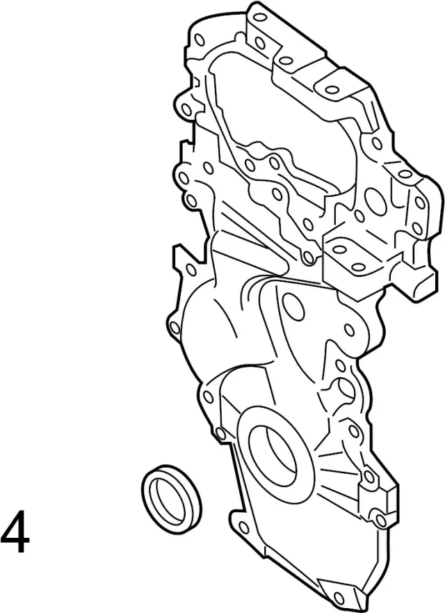 Engine Crankshaft Seal - Infiniti (135101LA0A) 2 Engine Crankshaft Seal - Infiniti (135101LA0A)