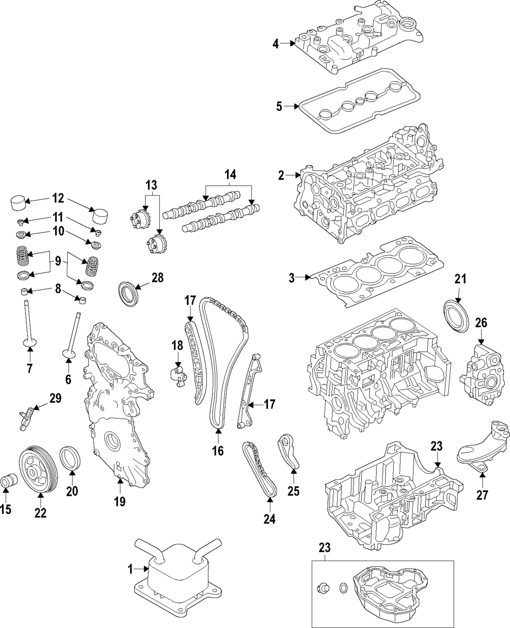 Engine Camshaft Follower - Infiniti (132316RC5A) 2 Engine Camshaft Follower - Infiniti (132316RC5A)