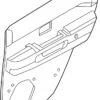 Rear Door Finisher Assembly, Right - Infiniti (82900-5DA0E) 6 Rear Door Finisher Assembly, Right - Infiniti (82900-5DA0E)