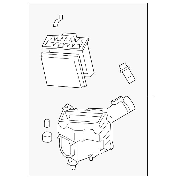 Air Filter And Housing Assembly - Infiniti (16500EV11A) 6 Air Filter And Housing Assembly - Infiniti (16500EV11A)