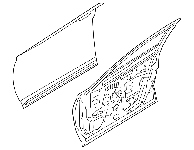 Front Right Door Assembly - Infiniti (H0100-5NAMA) 3 Front Right Door Assembly - Infiniti (H0100-5NAMA)