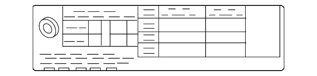 Tire Information Label - Infiniti (99090-5DC2B)