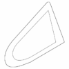 Exterior Door Handle Gasket - Infiniti (80655-6SA0A) 4 Exterior Door Handle Gasket - Infiniti (80655-6SA0A)