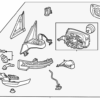 Mirror Assembly - Infiniti (96302-7JA0A) 5 Mirror Assembly - Infiniti (96302-7JA0A)
