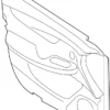 Door Interior Trim Panel - Infiniti (809A1-5NE1B) 7 Door Interior Trim Panel - Infiniti (809A1-5NE1B)