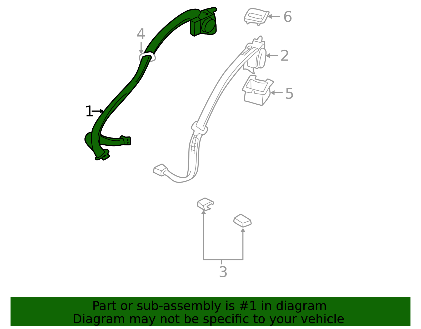 Seat Belt Assembly - Infiniti (888445Y700) 3 Seat Belt Assembly - Infiniti (888445Y700)