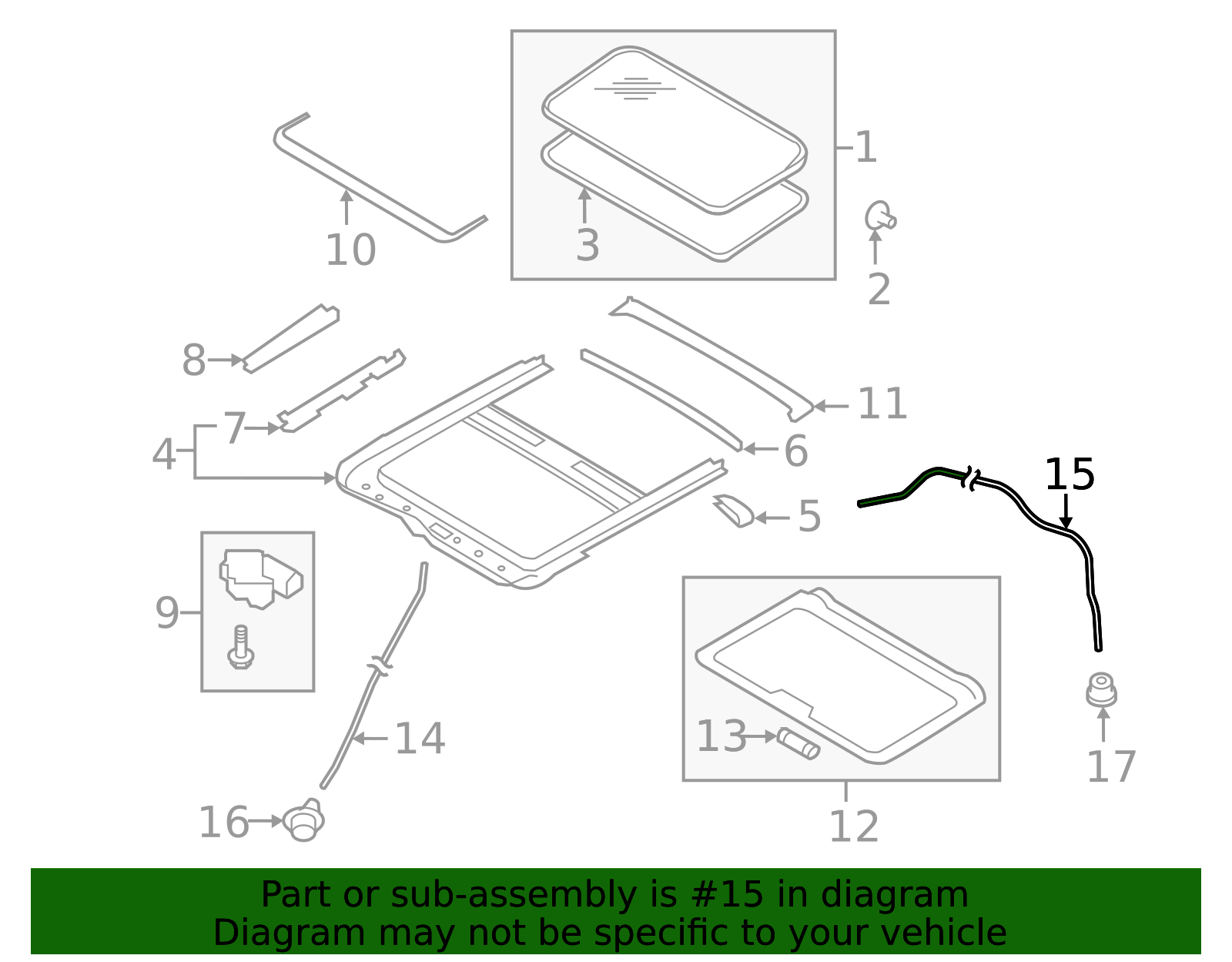 Drain Hose - Infiniti (91390-5UB1A) 3 Drain Hose - Infiniti (91390-5UB1A)