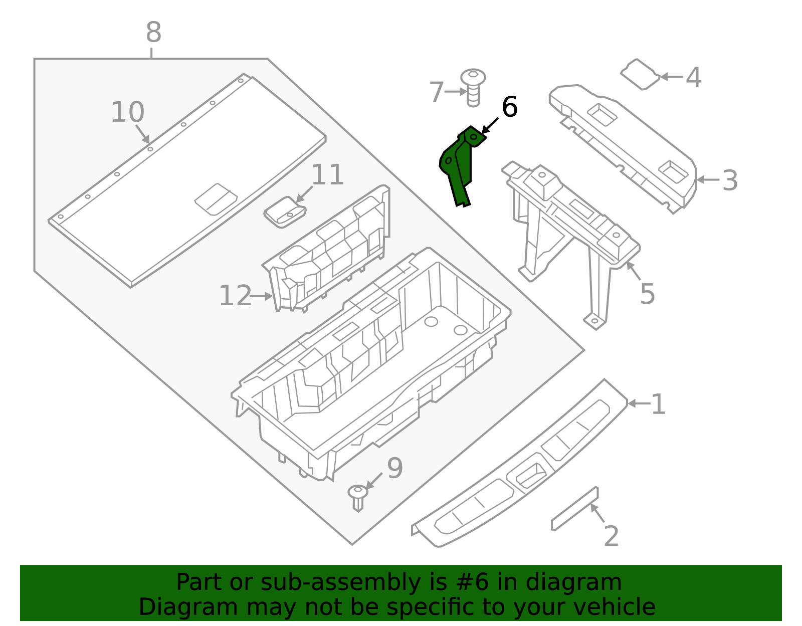 Package Tray Trim - Infiniti (849443JA0A) 3 Package Tray Trim - Infiniti (849443JA0A)