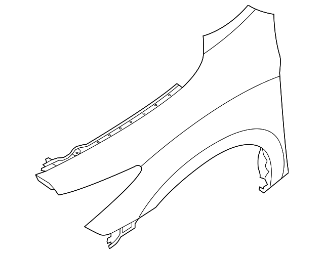 Front Fender, Left-Hand - Infiniti (63101-3JA0B) 2 Front Fender, Left-Hand - Infiniti (63101-3JA0B)