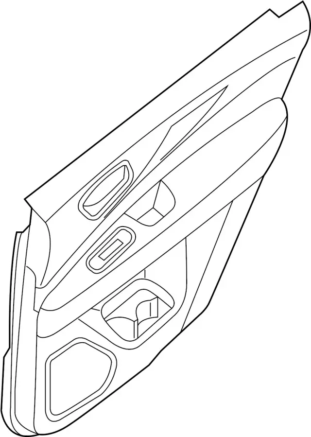 Rear Door Trim Module, Left - Infiniti (829A1-6SA5D) 1 Rear Door Trim Module, Left - Infiniti (829A1-6SA5D)
